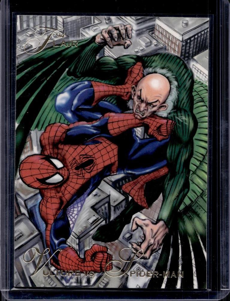 SPIDER-MAN VS VULTURE 1994 FLAIR MARVEL INAUGURAL EDITION