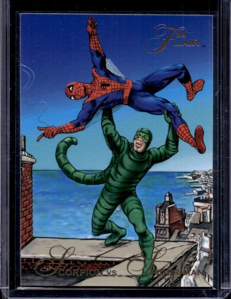 SPIDER-MAN VS SCORPION 1994 FLAIR MARVEL INAUGURAL EDITION