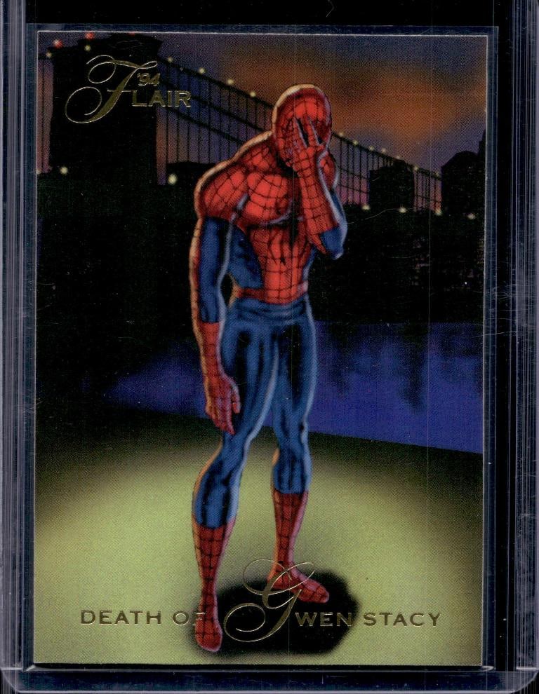 DEATH OF GWEN STACY 1994 FLAIR MARVEL INAUGURAL EDITION