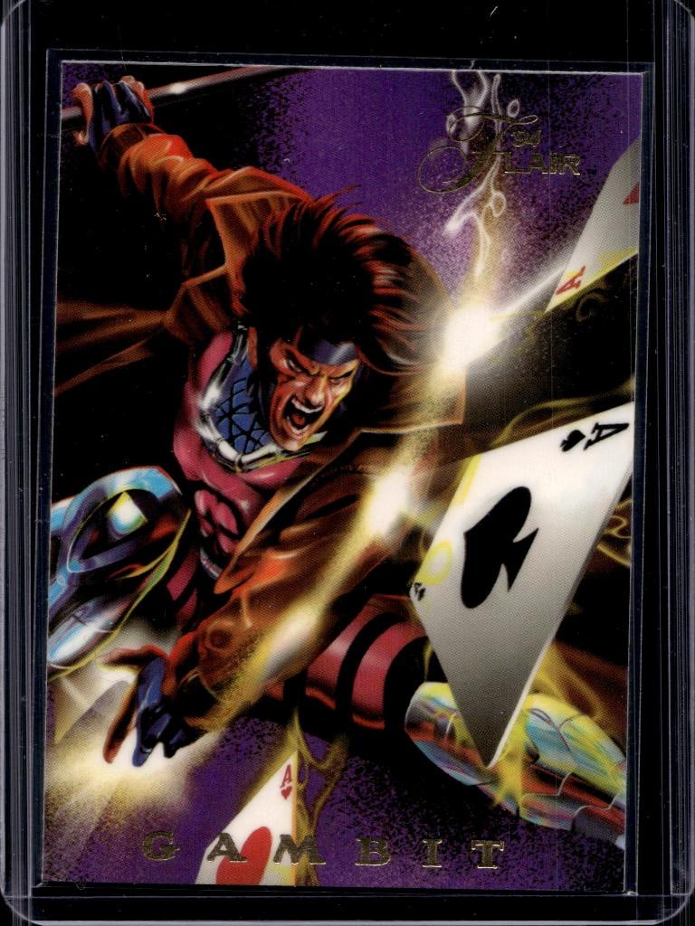 GAMBIT 1994 FLAIR MARVEL INAUGURAL EDITION POWER BLAST SP