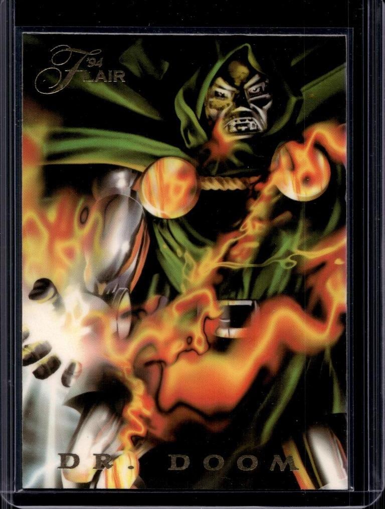 DR. DOOM 1994 FLAIR MARVEL INAUGURAL EDITION POWER BLAST SP: NEAR MINT OR BETTER CONDITION