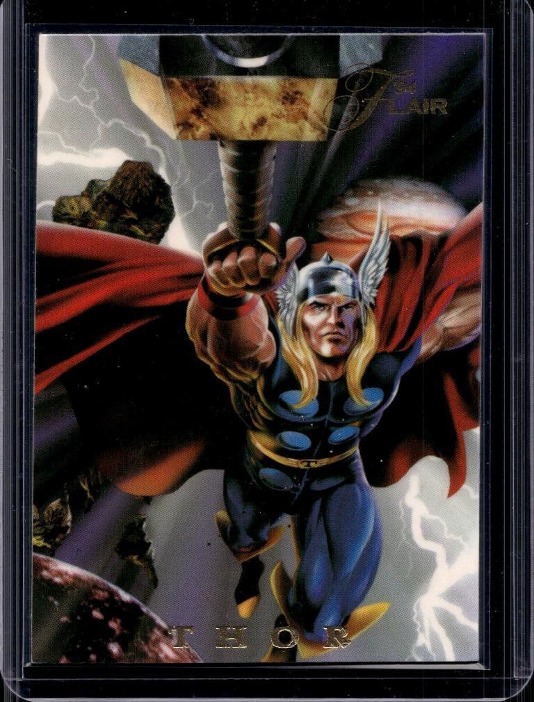 THOR 1994 FLAIR MARVEL INAUGURAL EDITION POWER BLAST INSERT SP