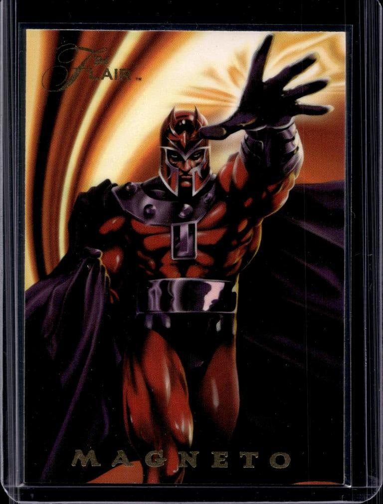 MAGNETO 1994 FLAIR MARVEL INAUGURAL EDITION POWER BLAST SP: NEAR MINT OR BETTER CONDITION