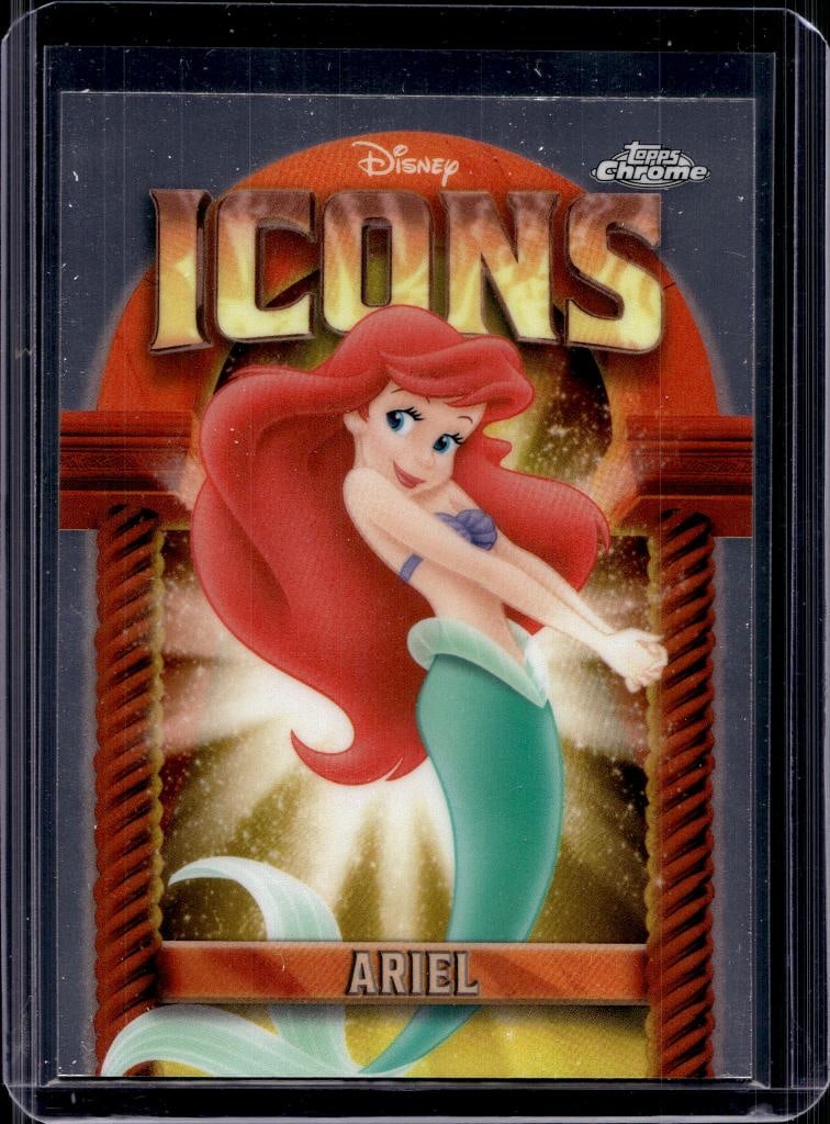 ARIEL 2025 TOPPS CHROME DISNEY ICONS INSERT: NEAR MINT OR BETTER CONDITION