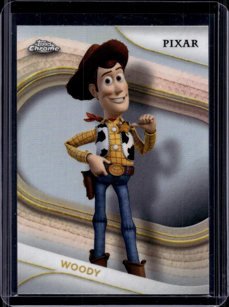 WOODY 2025 TOPPS CHROME DISNEY REFRACTOR: NEAR MINT OR BETTER CONDITION