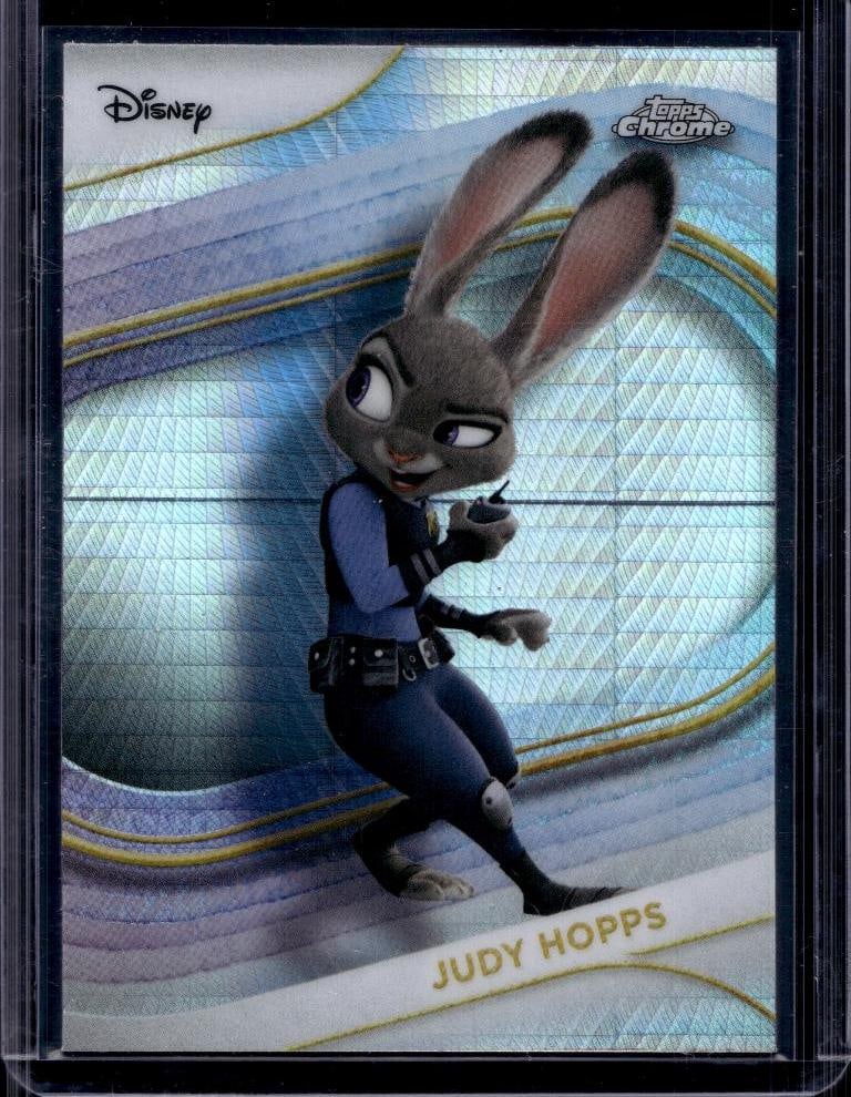 JUDY HOPPS 2025 TOPPS CHROME DISNEY PRISMATIC REFRACTOR: NEAR MINT OR BETTER CONDITION