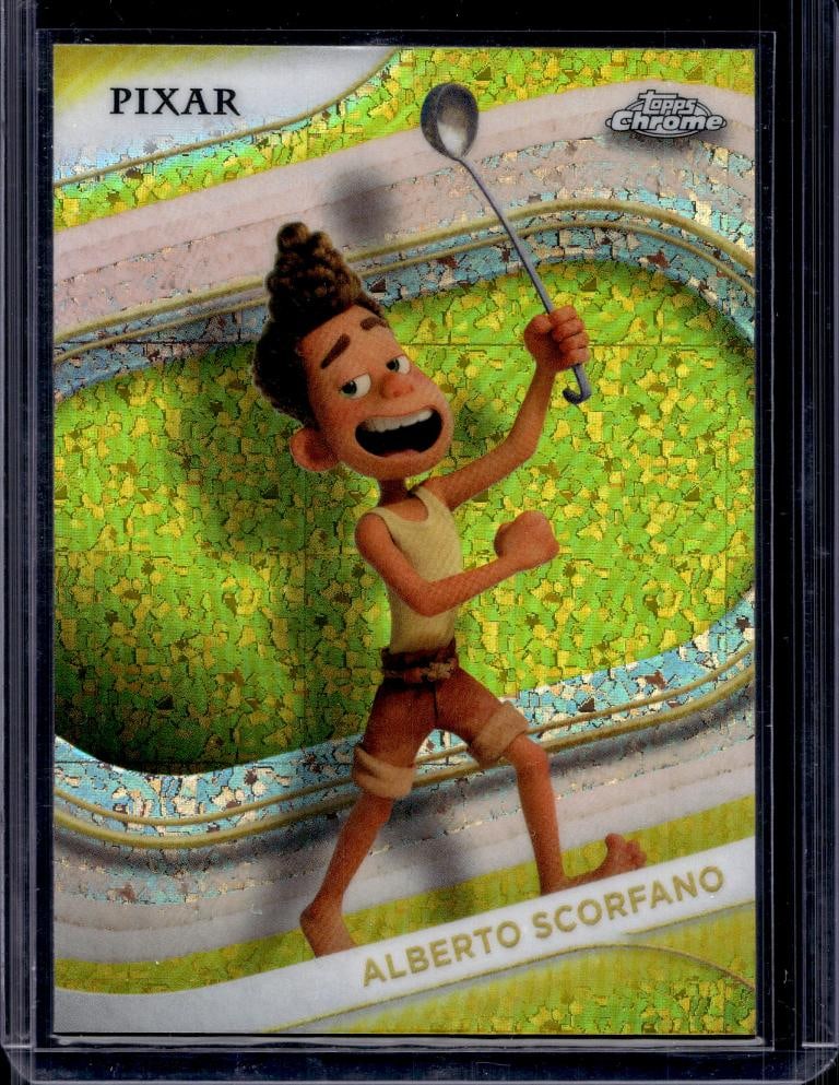 ALBERTO SCORFANO 2025 TOPPS CHROME DISNEY MINI GOLD DIAMOND REFRACTOR: NEAR MINT OR BETTER CONDITION