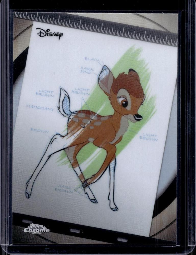 BAMBI 2026 TOPPS CHROME DISNEY INK AND PAINT REFRACTOR: NEAR MINT OR BETTER CONDITION