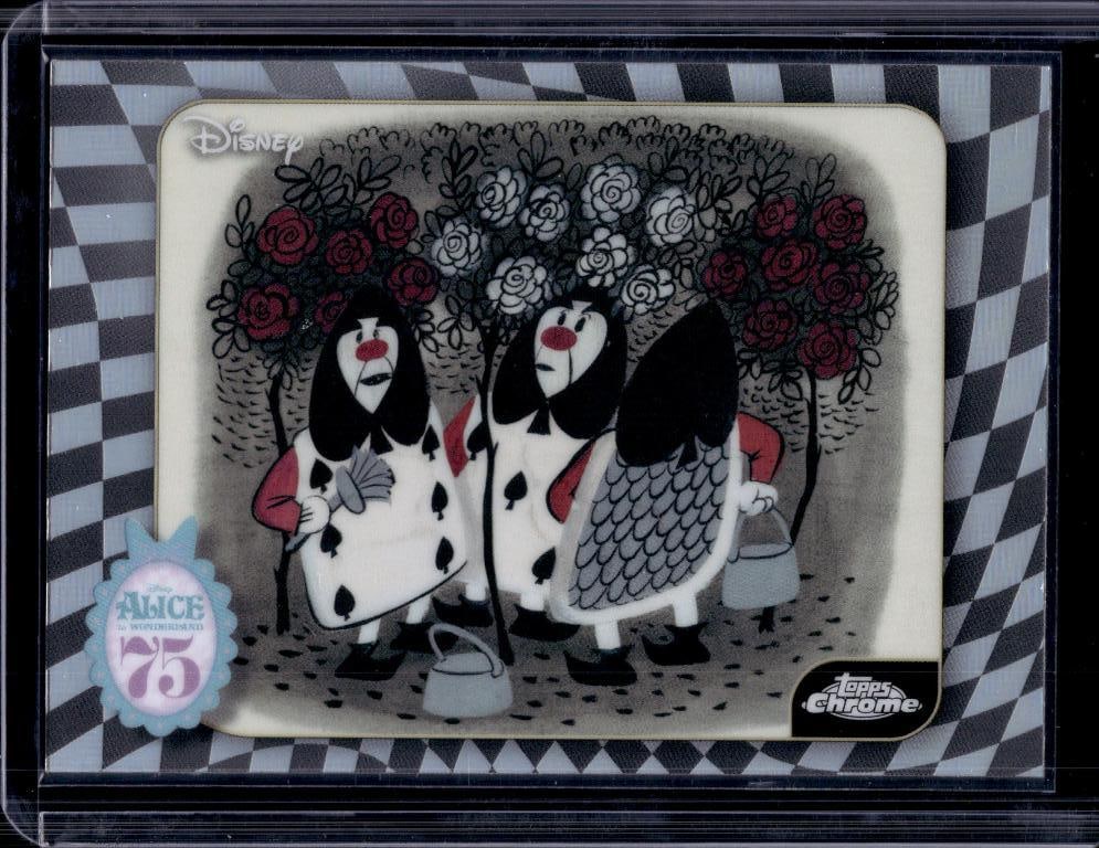 THE CARD GUARDS 2026 TOPPS CHROME DISNEY ALICE IN WONDERLAND ART REFRACTOR: NEAR MINT OR BETTER CONDITION