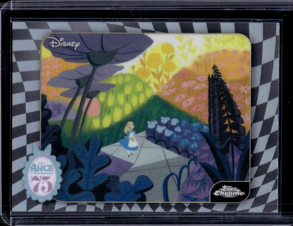 ALICE 2026 TOPPS CHROME DISNEY ALICE IN WONDERLAND ART REFRACTOR: NEAR MINT OR BETTER CONDITION