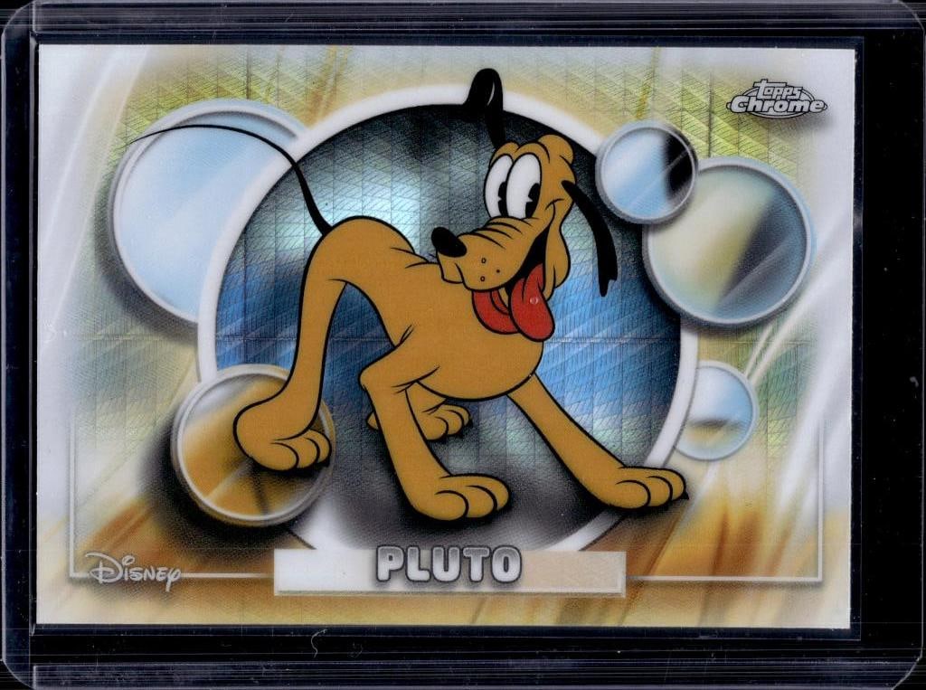 PLUTO 2026 TOPPS CHROME DISNEY PRISMATIC REFRACTOR: NEAR MINT OR BETTER CONDITION