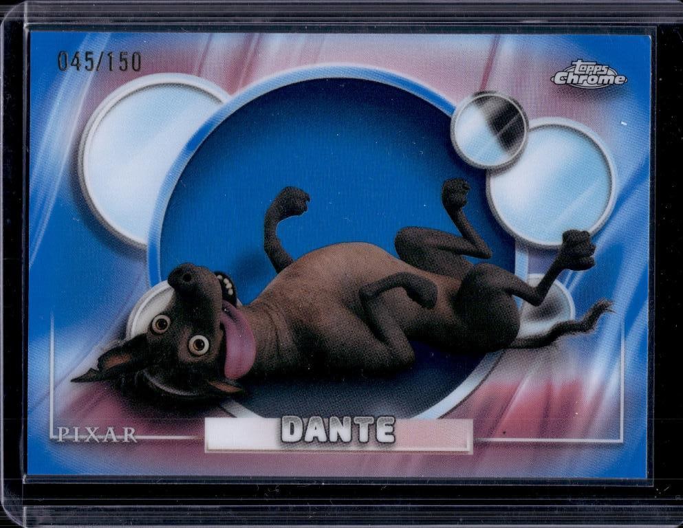 DANTE 2026 TOPPS CHROME DISNEY BLUE REFRACTOR: 45/150. NEAR MINT OR BETTER CONDITION