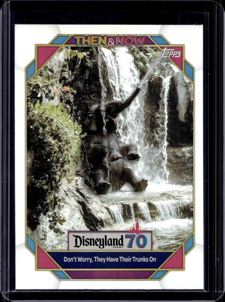ELEPHANTS JUNGLE CRUISE 2025 TOPPS DISNEYLAND 70TH RAINBOW FOIL: NEAR MINT OR BETTER CONDITION