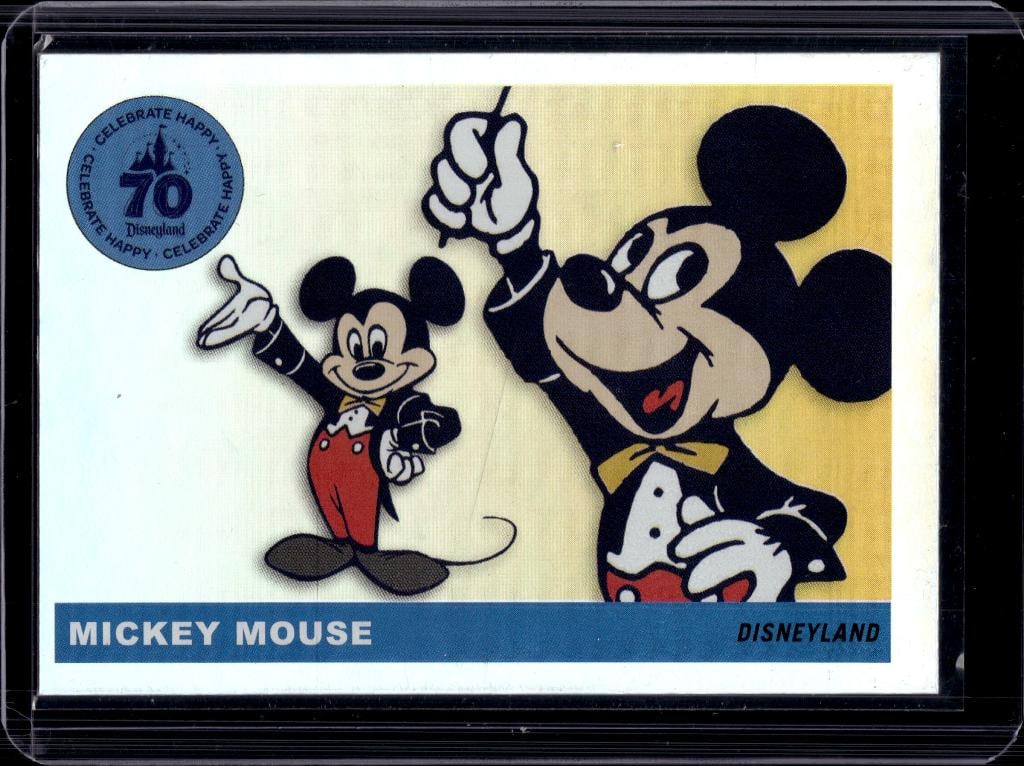 MICKEY MOUSE 2025 TOPPS DISNEYLAND 70TH 1955 INSERT: NEAR MINT OR BETTER CONDITION