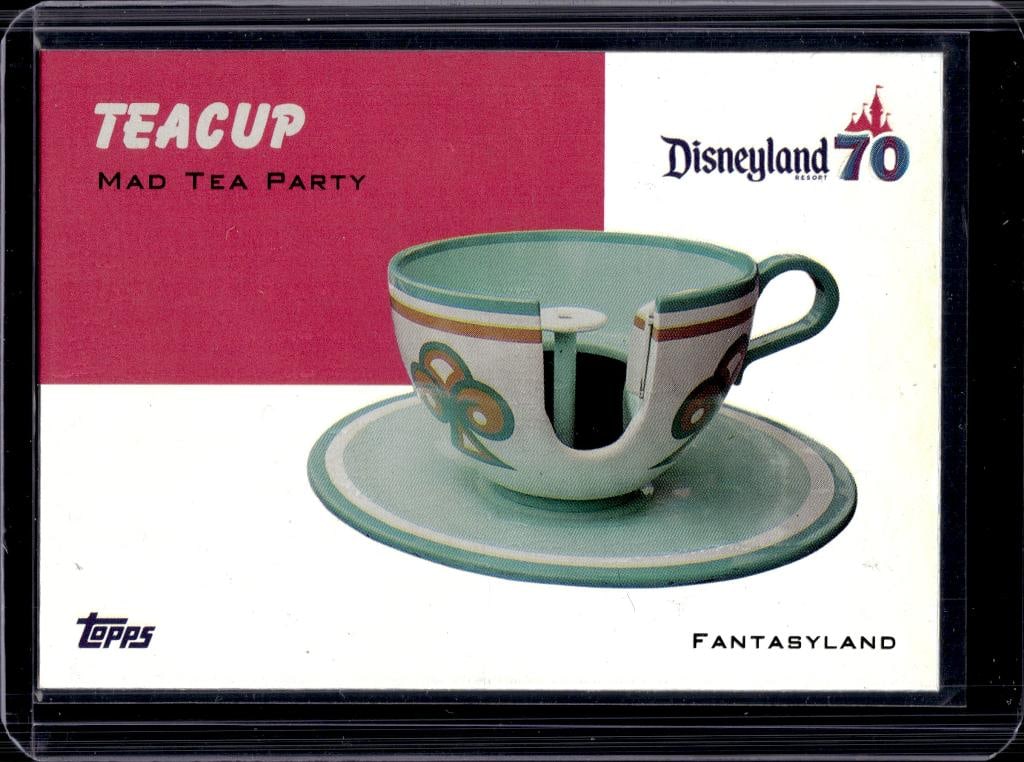 TEACUP 2025 TOPPS DISNEYLAND 70TH RIDE VEHICLE 1954 INSERT: NEAR MINT OR BETTER CONDITION