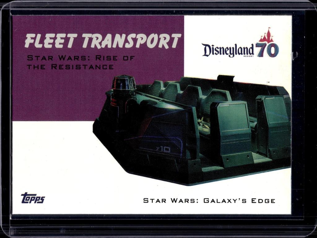 FLEET TRANSPORT 2025 TOPPS DISNEYLAND 70TH RIDE VEHICLE 1954 INSERT: NEAR MINT OR BETTER CONDITION