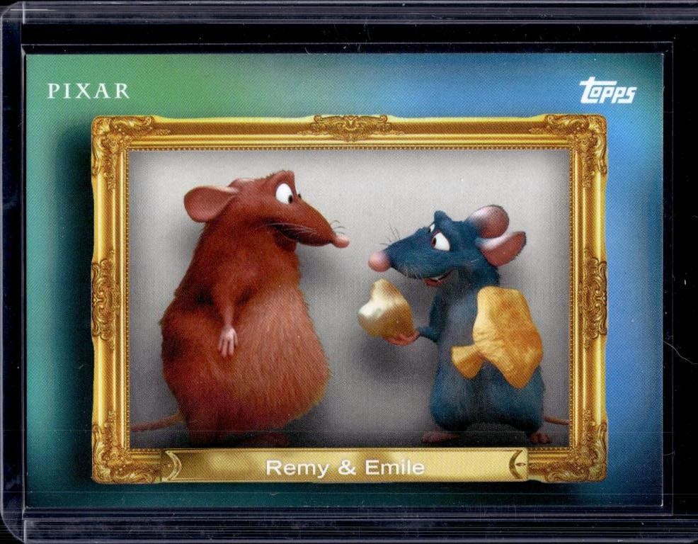REMY & EMILE 2026 TOPPS DISNEY NEON FAMILY FIRST INSERT: NEAR MINT OR BETTER CONDITION