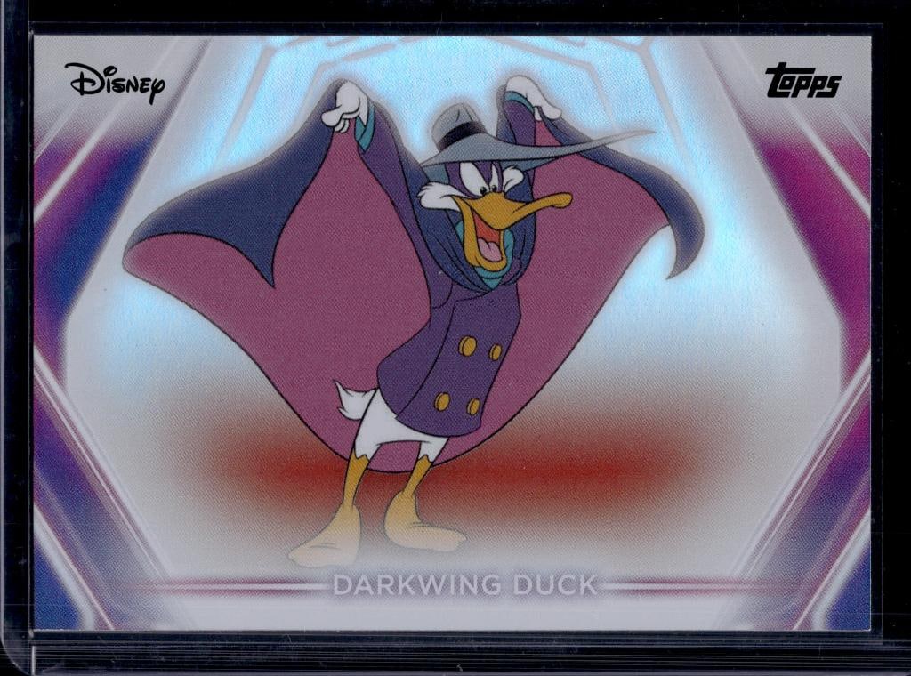 DARKWING DUCK 2026 TOPPS DISNEY NEON HOLO FOIL: NEAR MINT OR BETTER CONDITION