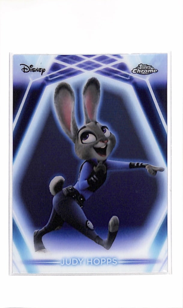 JUDY HOPPS 2025 TOPPS DISNEY NEON CHROME SP: NEAR MINT OR BETTER CONDITION
