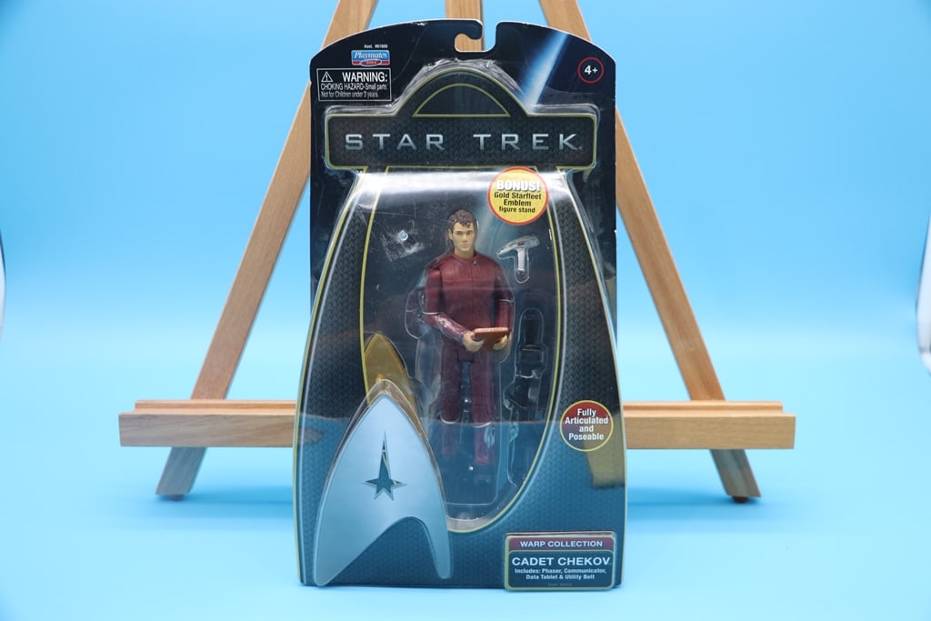 STAR TREK FIGURE: A STAR TREK WARP COLLECTION CADET CHEKOV FIGURE. BRAND NEW