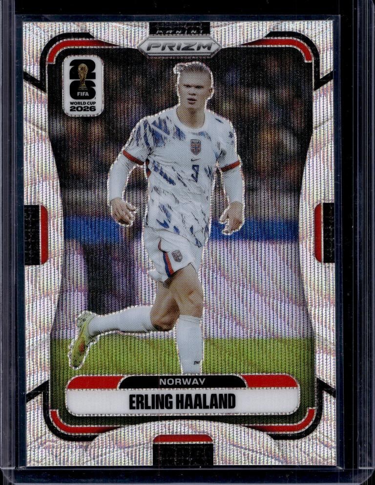 ERLING HAALAND 2026 PANINI PRIZM FIFA WORLD CUP HYPER WAVE PRIZM: NEAR MINT OR BETTER CONDITION