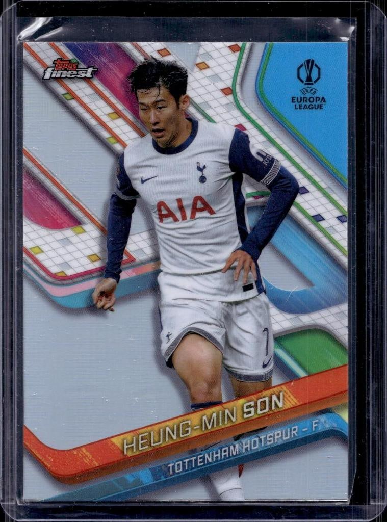 HEUNG MIN SON 2025 TOPPS FINEST UEFA EUROPA REFRACTOR: NEAR MINT OR BETTER CONDITION