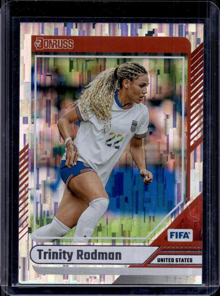 TRINITY RODMAN 2024-25 DONRUSS FIFA CUBIC FOIL: NEAR MINT OR BETTER CONDITION