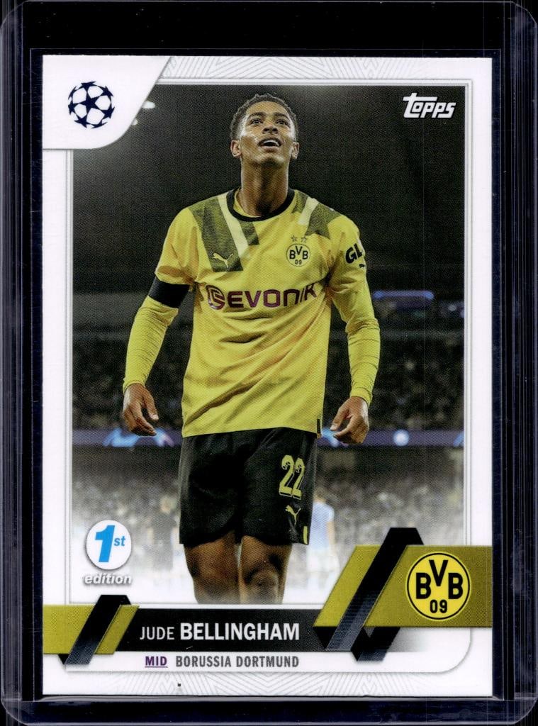 JUDE BELLINGHAM 2022-23 TOPPS UEFA 1ST EDITION: NEAR MINT OR BETTER CONDITION