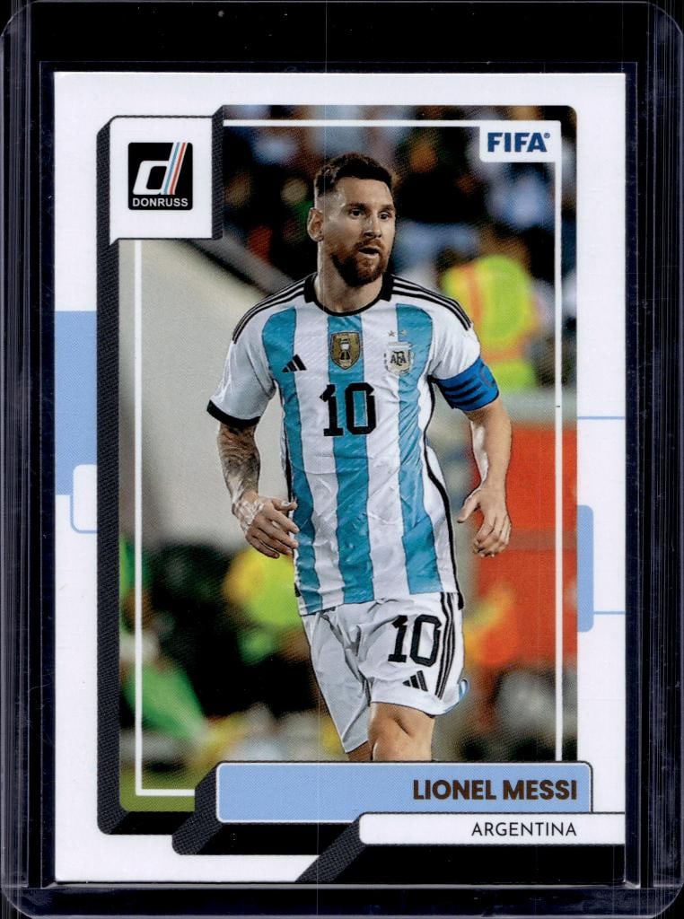 LIONEL MESSI 2022-23 DONRUSS FIFA: NEAR MINT OR BETTER CONDITION