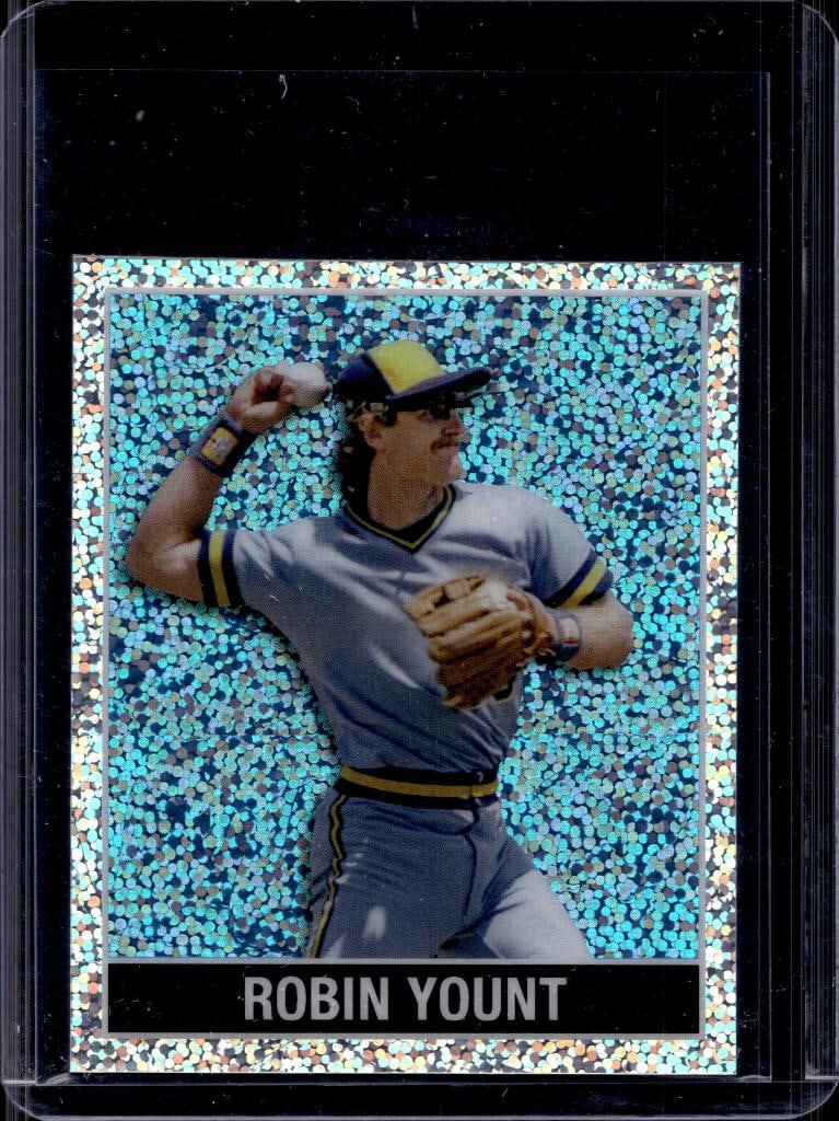 ROBIN YOUNT 2025 LEAF 15TH ANNIVERSARY MINI DIAMOND SPARKLE: 1/5. NEAR MINT OR BETTER CONDITION