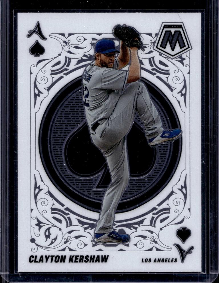 CLAYTON KERSHAW 2022 PANINI MOSAIC ACES INSERT: NEAR MINT OR BETTER CONDITION
