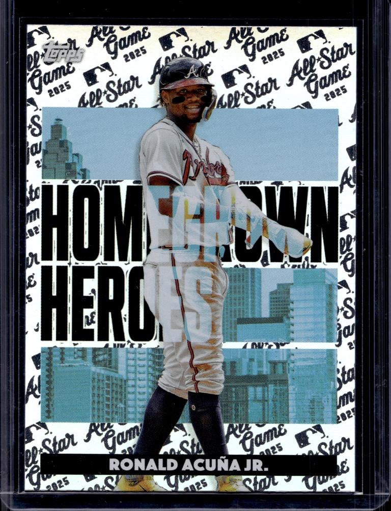 RONALD ACUNA JR 2025 TOPPS ALL-STAR HOMETOWN HEROES INSERT SP: NEAR MINT OR BETTER CONDITION