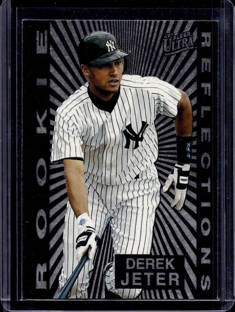 DEREK JETER 1997 FLEER ULTRA ROOKIE REFLECTIONS INSERT: NEAR MINT OR BETTER CONDITION