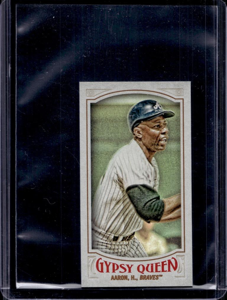 HANK AARON 2016 TOPPS GYPSY QUEEN MINI HOLOFOIL: NEAR MINT OR BETTER CONDITION