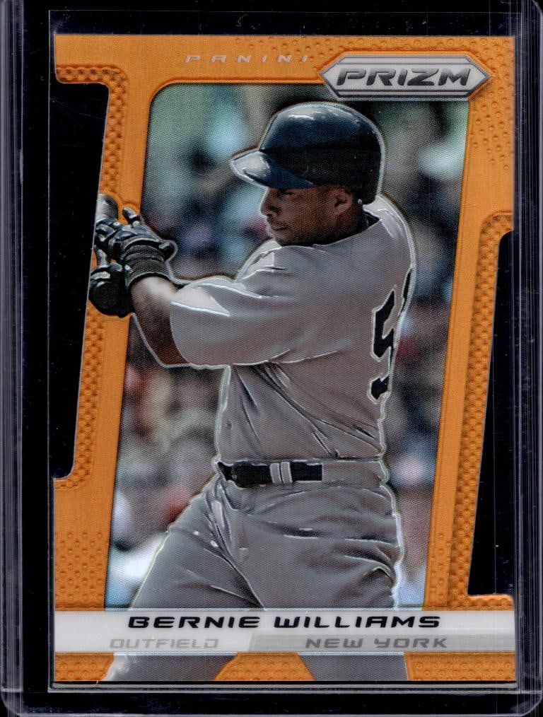 BERNIE WILLIAMS 2013 PANINI PRIZM DIE CUT ORANGE PRIZM: 7/60. NEAR MINT OR BETTER CONDITION