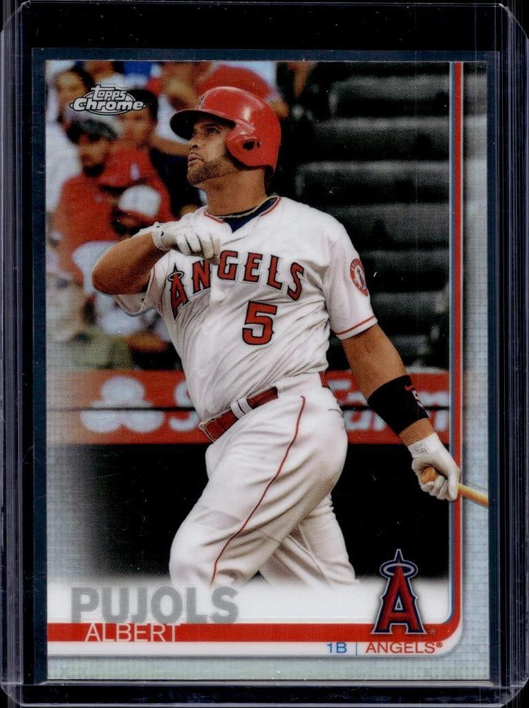 ALBERT PUJOLS 2019 TOPPS CHROME REFRACTOR: NEAR MINT OR BETTER CONDITION