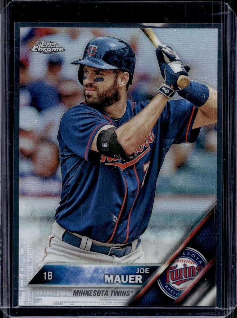 JOE MAUER 2016 TOPPS CHROME REFRACTOR: NEAR MINT OR BETTER CONDITION