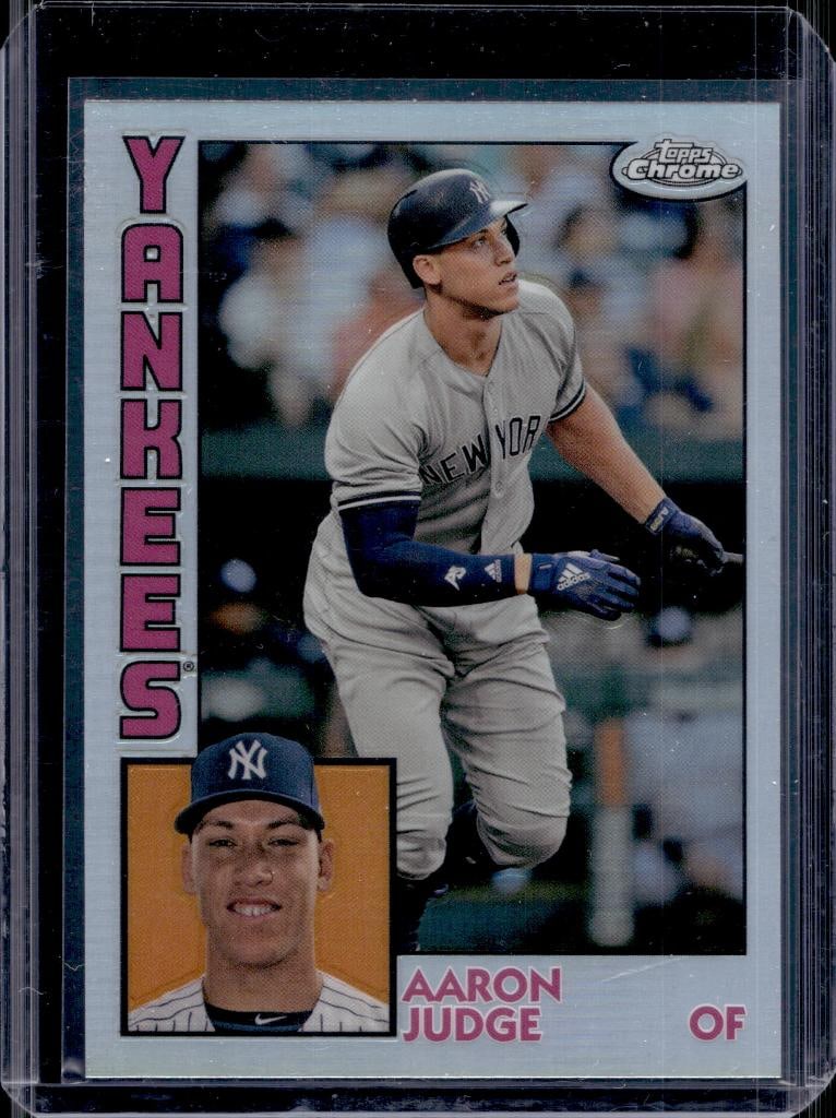 AARON JUDGE 2019 TOPPS CHROME 1984 RETRO REFRACTOR: NEAR MINT OR BETTER CONDITION