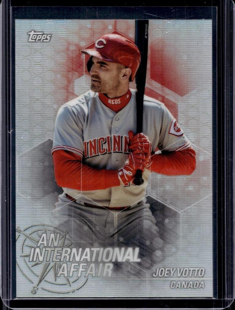 JOEY VOTTO 2018 TOPPS CHROME INTERNATIONAL AFFAIR REFRACTOR: NEAR MINT OR BETTER CONDITION