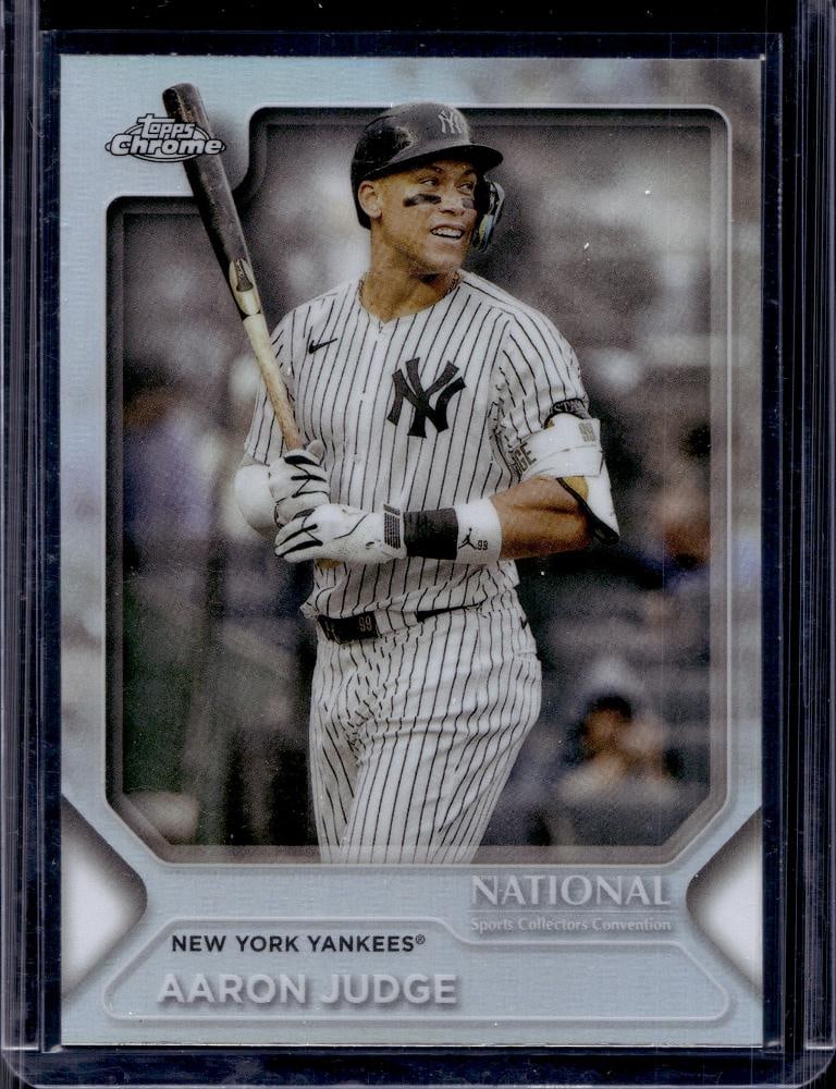 AARON JUDGE 2025 TOPPS CHROME THE NATIONAL VIP REFRACTOR: NEAR MINT OR BETTER CONDITION