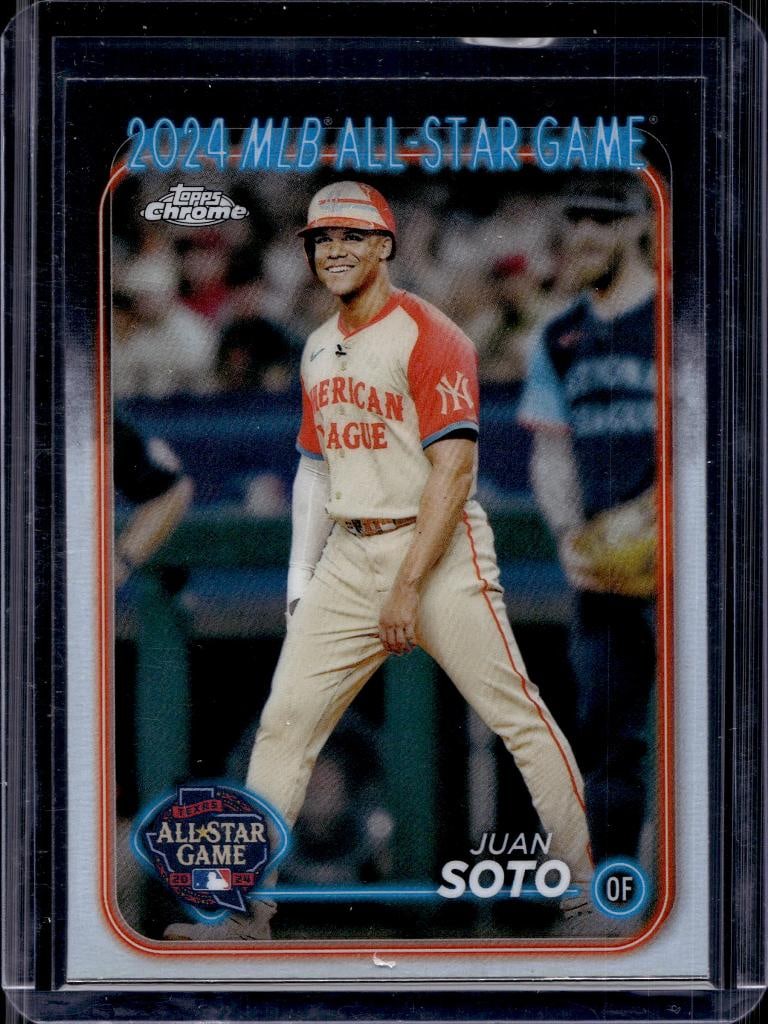 JUAN SOTO 2024 TOPPS CHROME ALL-STAR GAME REFRACTOR: NEAR MINT OR BETTER CONDITION