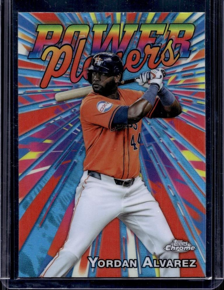 YORDAN ALVAREZ 2025 TOPPS CHROME POWER PLAYERS REFRACTOR: NEAR MINT OR BETTER CONDITION