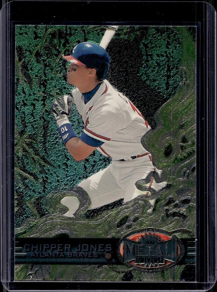 CHIPPER JONES 1997 METAL UNIVERSE: NEAR MINT OR BETTER CONDITION