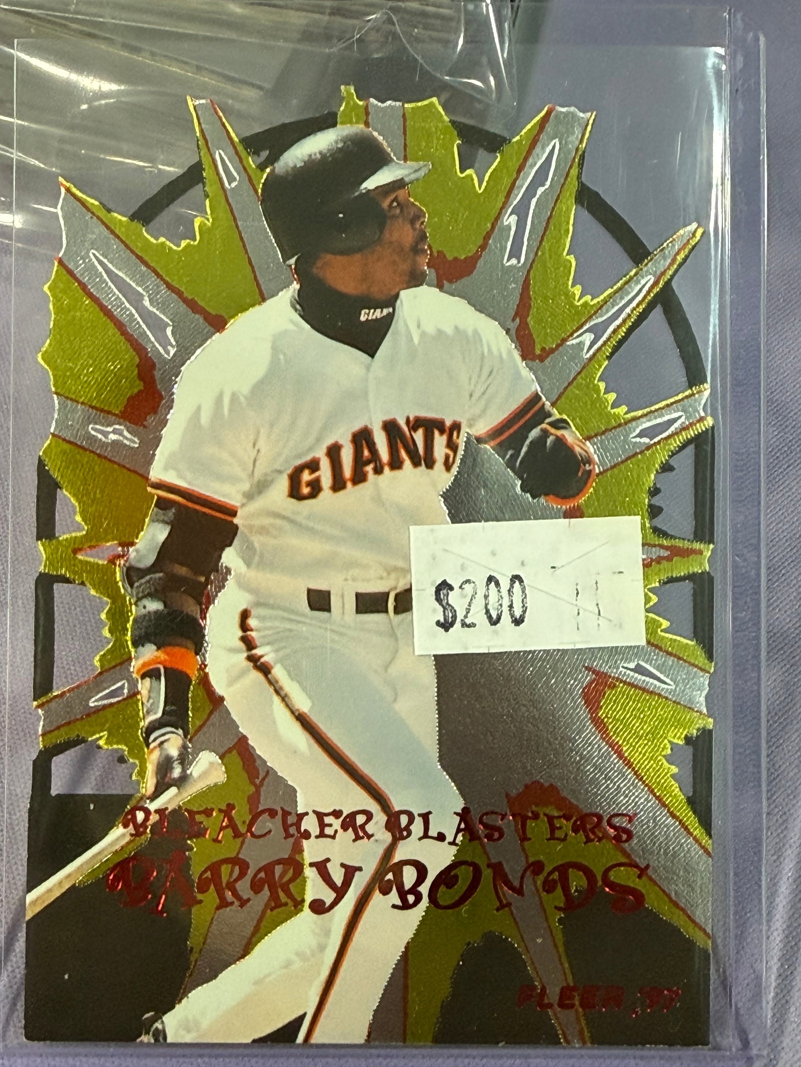 BARRY BONDS 1997 FLEER BLEACHER BLASTERS DIE CUT SSP: NEAR MINT OR BETTER CONDITION
