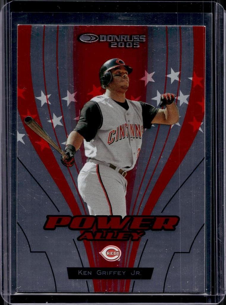 KEN GRIFFEY JR 2005 DONRUSS POWER ALLEY INSERT: 110/2500. NEAR MINT OR BETTER CONDITION