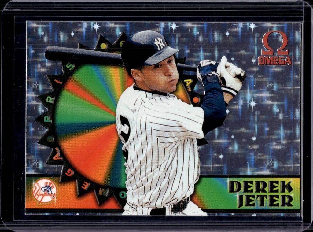 DEREK JETER 1998 PACIFIC OMEGA PRISM INSERT SP: NEAR MINT OR BETTER CONDITION