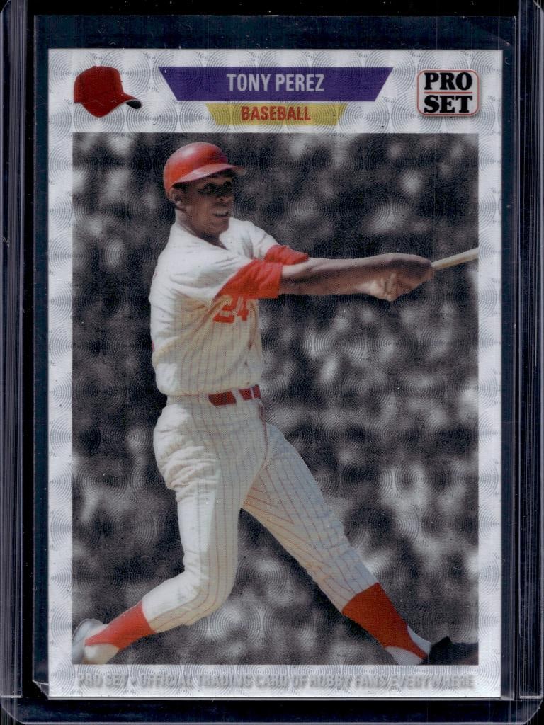 TONY PEREZ 2024 LEAF PRO SET SILVER PRE-PRODUCTION PROOF: 1/1. NEAR MINT OR BETTER CONDITION