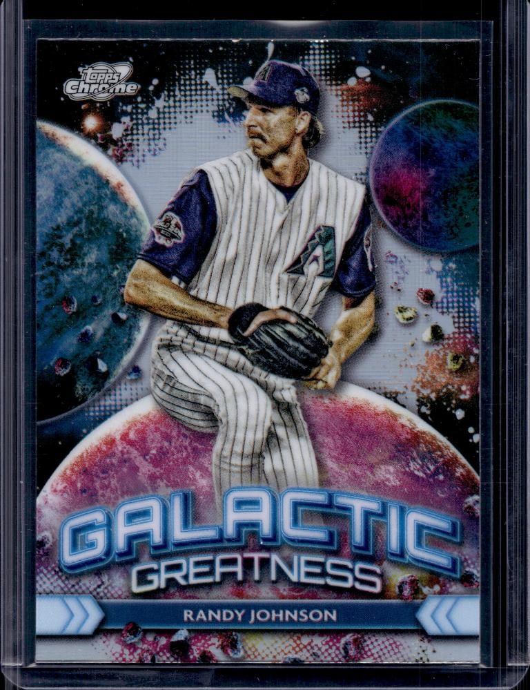 RANDY JOHNSON 2024 TOPPS CHROME GALACTIC GREATNESS REFRACTOR: NEAR MINT OR BETTER CONDITION