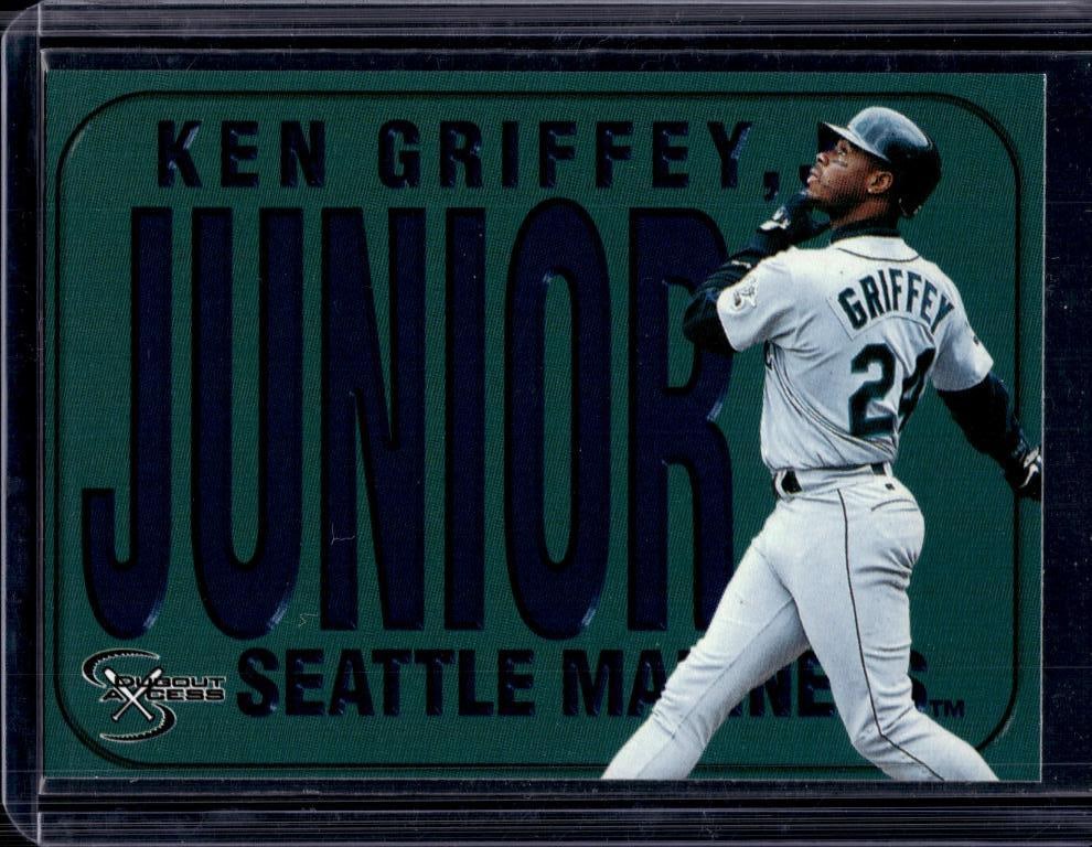 KEN GRIFFEY JR 1998 SKYBOX DUGOUT ACCESS NAME PLATES: NEAR MINT OR BETTER CONDITION