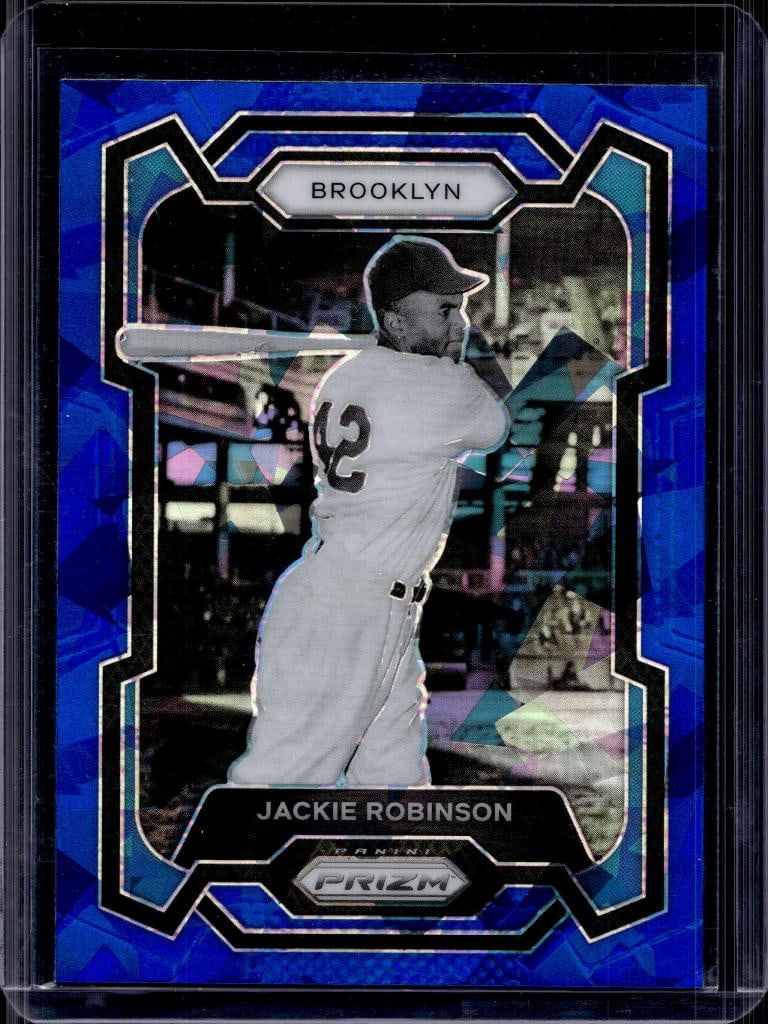 JACKIE ROBINSON 2024 PANINI OPTIC BLUE ICE PRIZM COLOR MATCH: NEAR MINT OR BETTER CONDITION